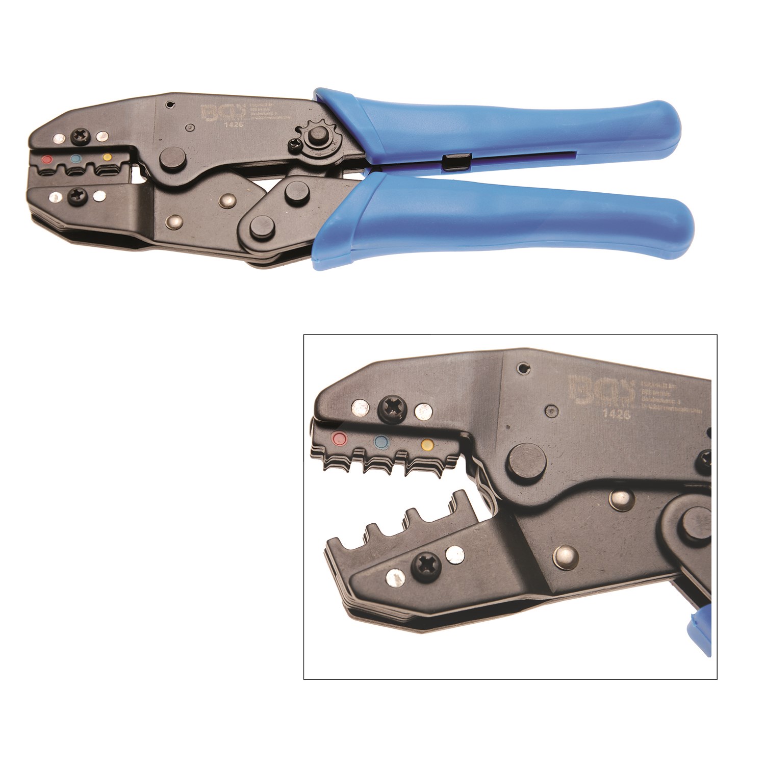 Bgs Kabelschuhzange mit Ratschenfunktion 0,5 - 6 mm² [Hersteller-Nr. 1426]