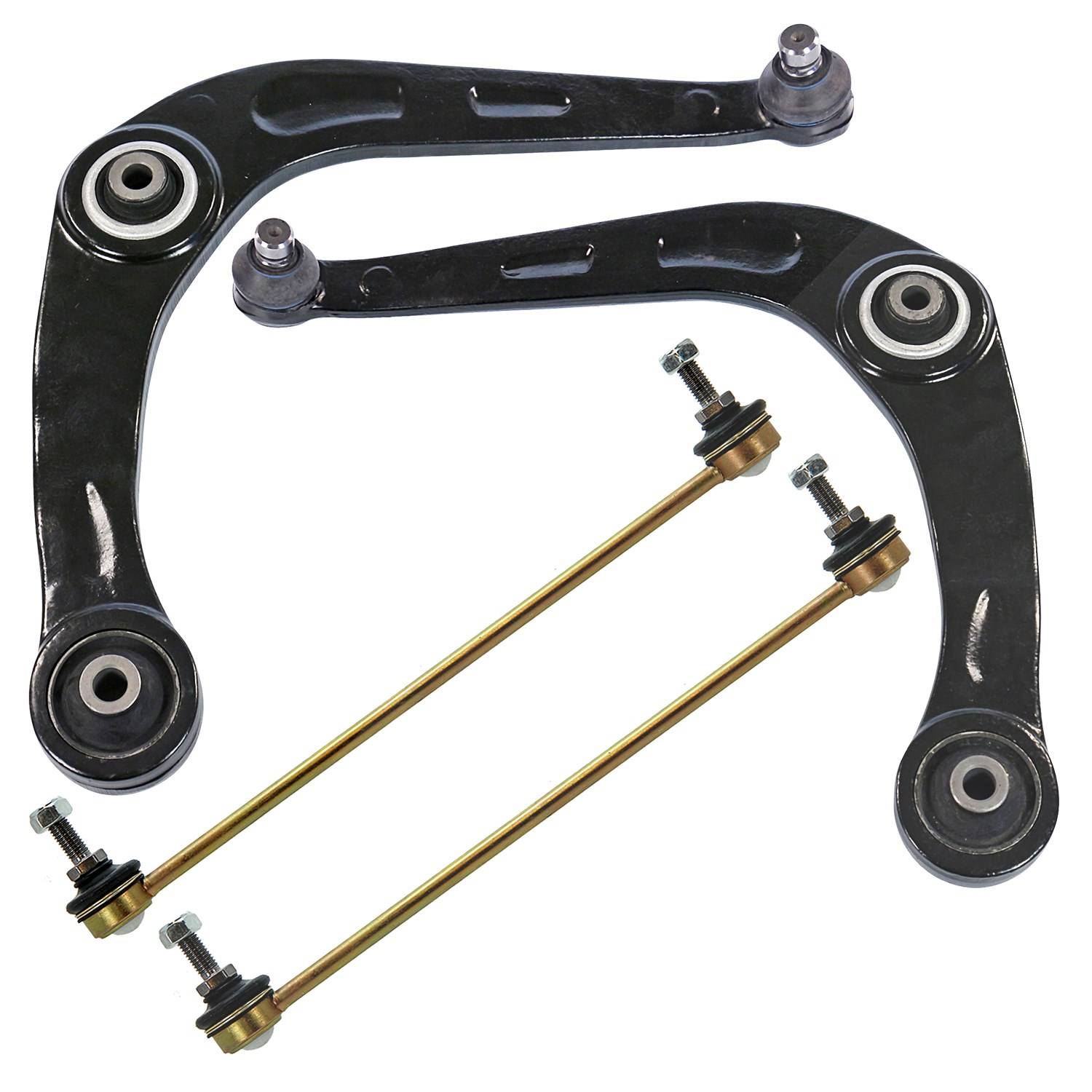 Bestprice Satz Querlenker + Koppelstangen Vorderachse [Hersteller-Nr. 10661063] für Peugeot