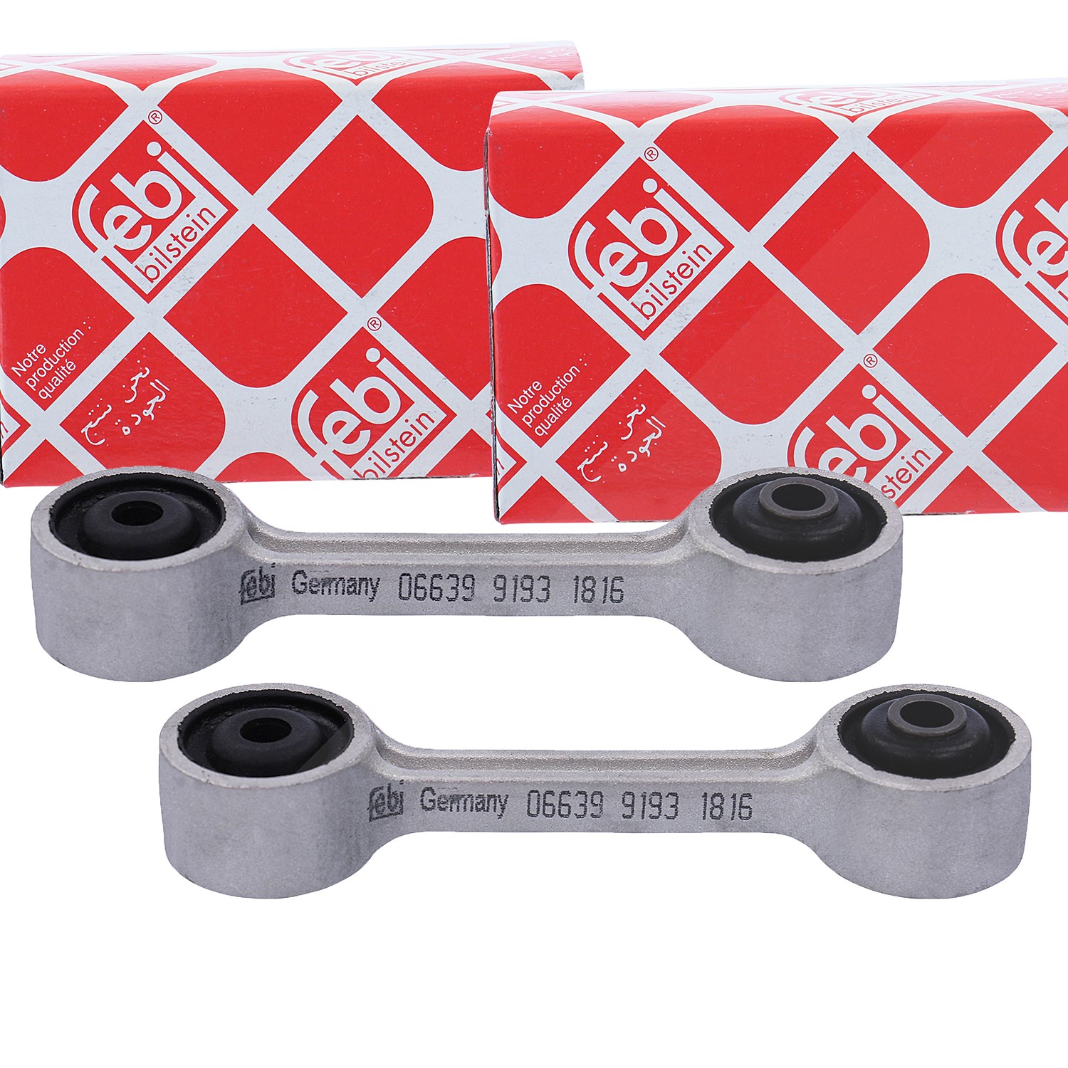 Febi Bilstein 2x Koppelstange Hinten beidseitig [Hersteller-Nr. 06639] für BMW