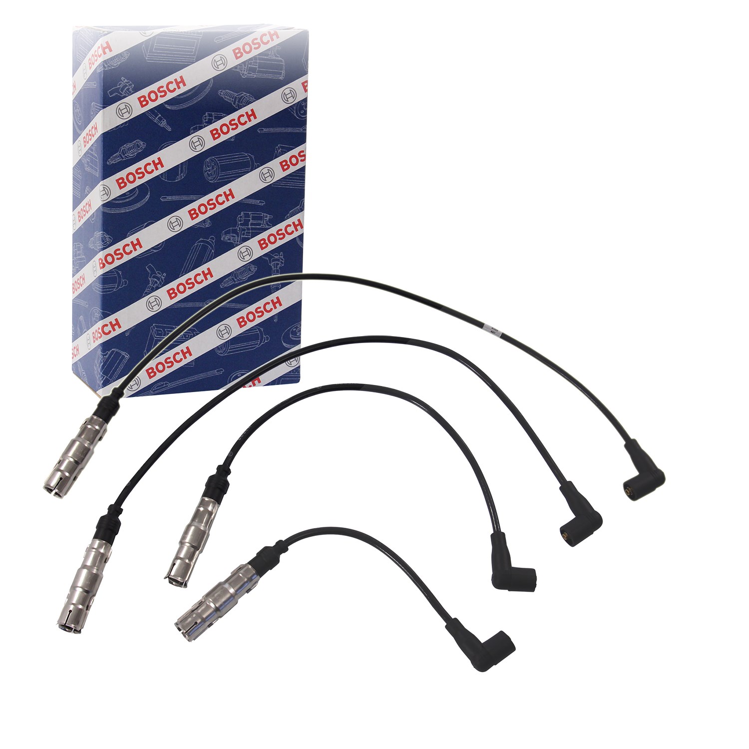 Bosch Zündkabelsatz 4-teilig [Hersteller-Nr. 0986356359] für Skoda, Seat, VW, Audi
