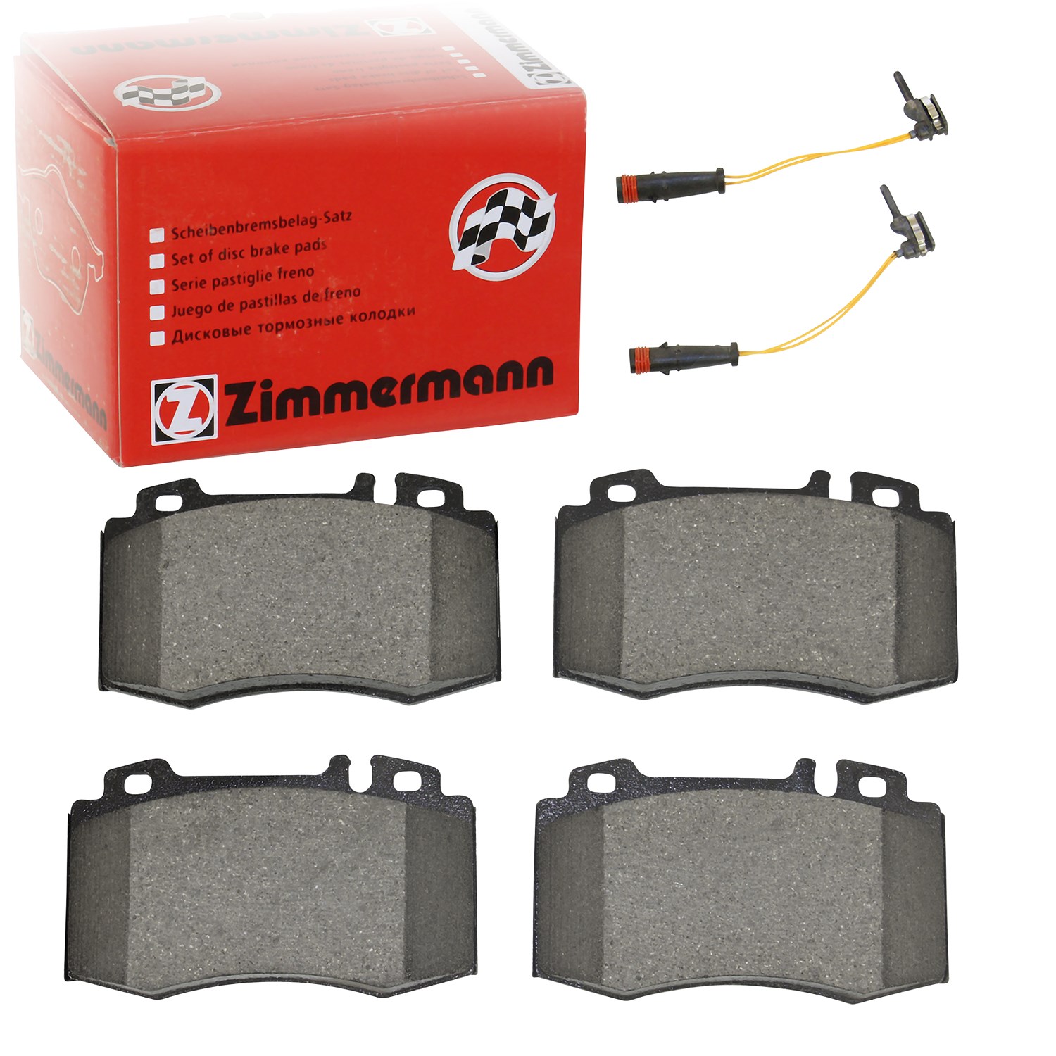 Zimmermann Bremsbelagsatz mit Warnkontakt vorne [Hersteller-Nr. 23271.175.2] für Mercedes-Benz