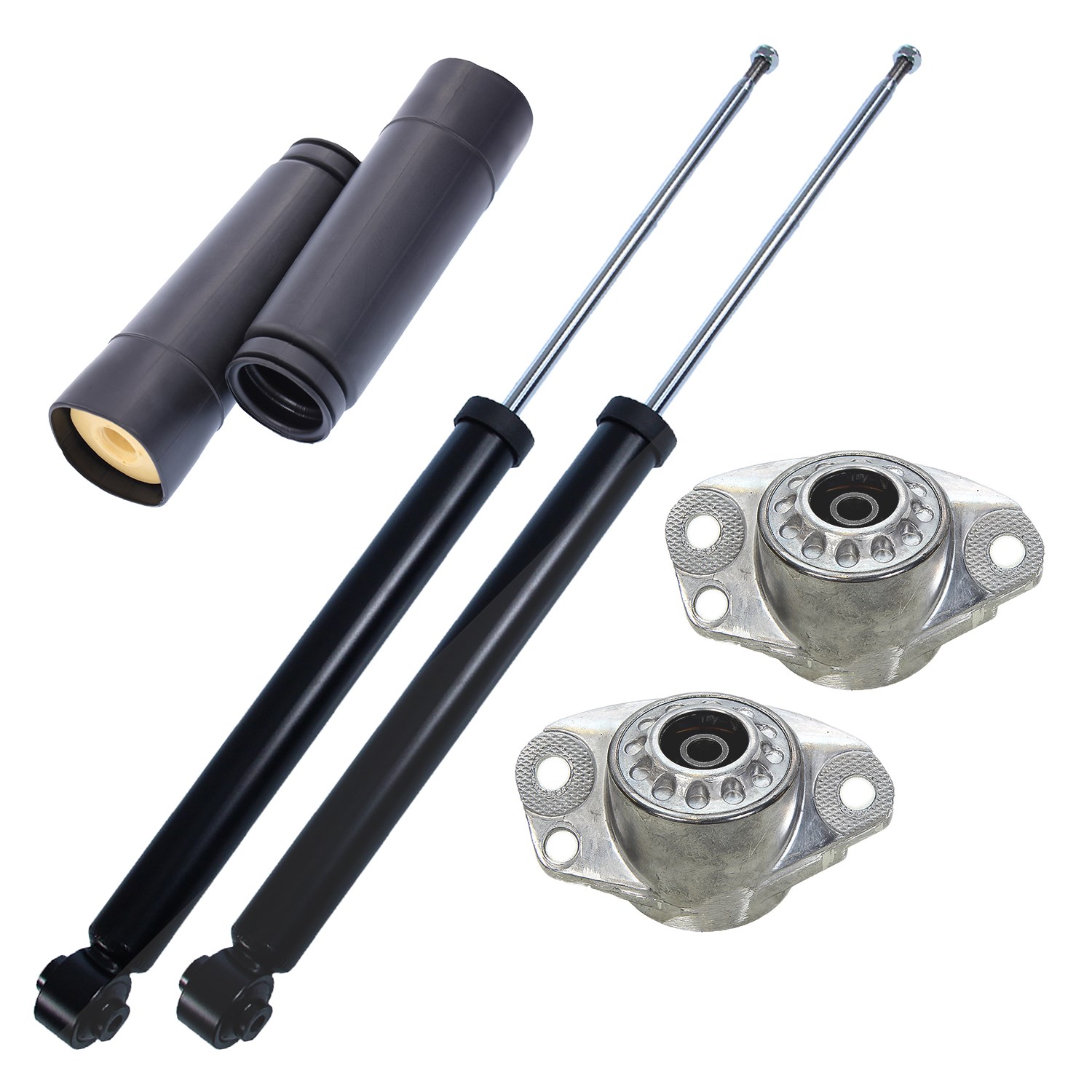 Bestprice 2x Stoßdämpfer Gas +Domlager +Staubschutz [Hersteller-Nr. 10701656] für Audi, Seat
