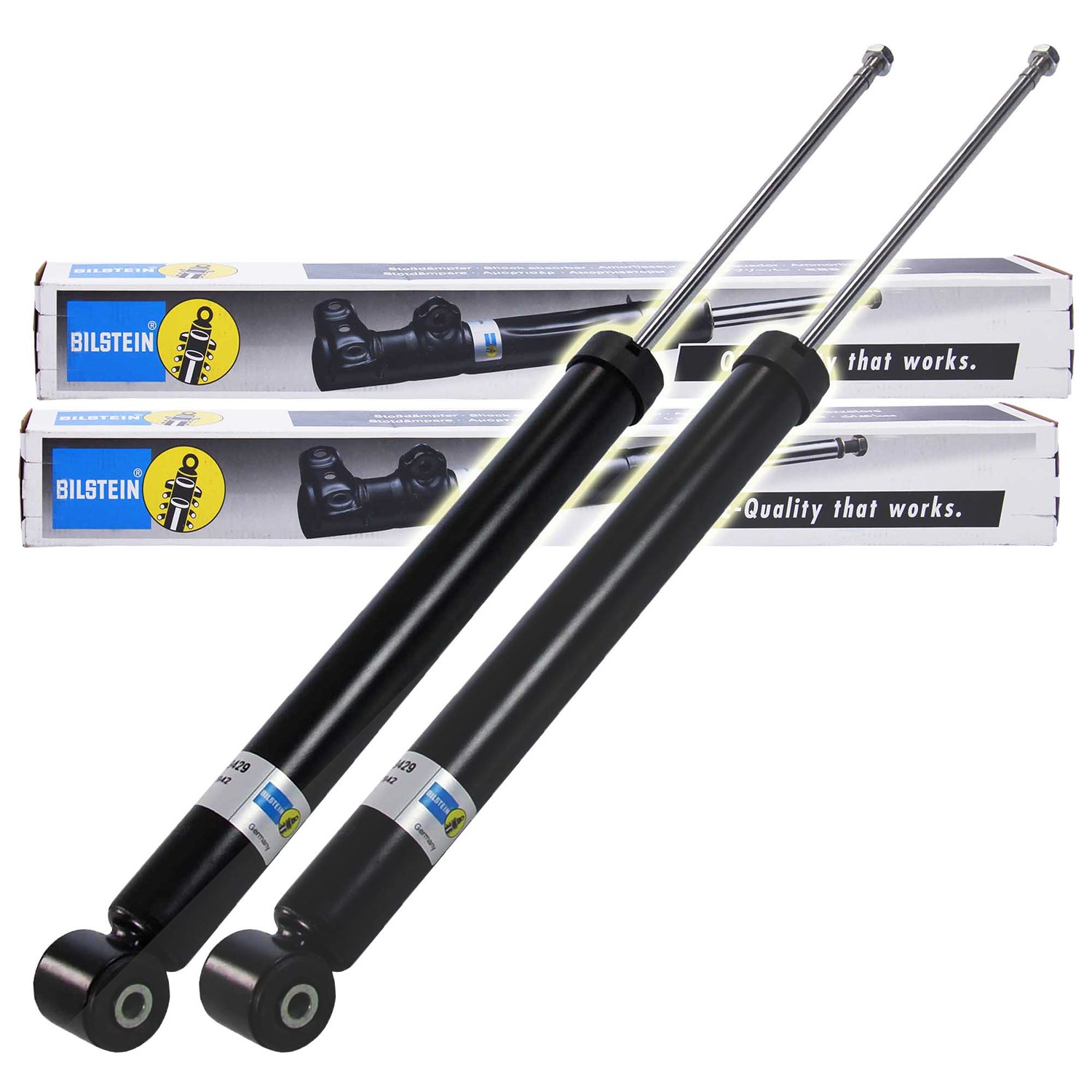 Bilstein 2x Stoßdämpfer Hinterachse, Gasdruck [Hersteller-Nr. 19-029429] für Seat, VW, Skoda