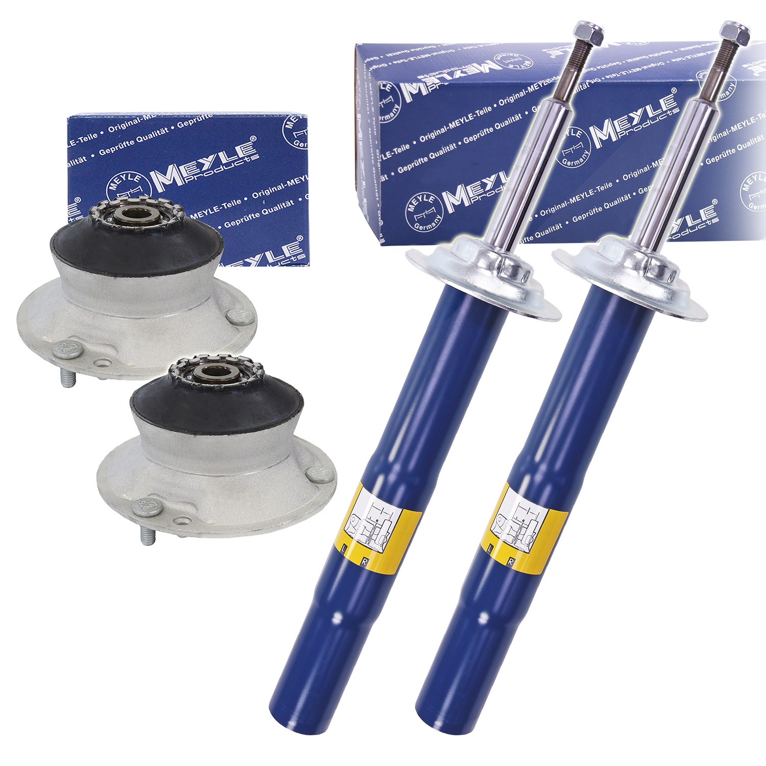 Meyle 2x Stoßdämpfer +Domlager Gasdruck Vorderachse [Hersteller-Nr. 10701849] für BMW