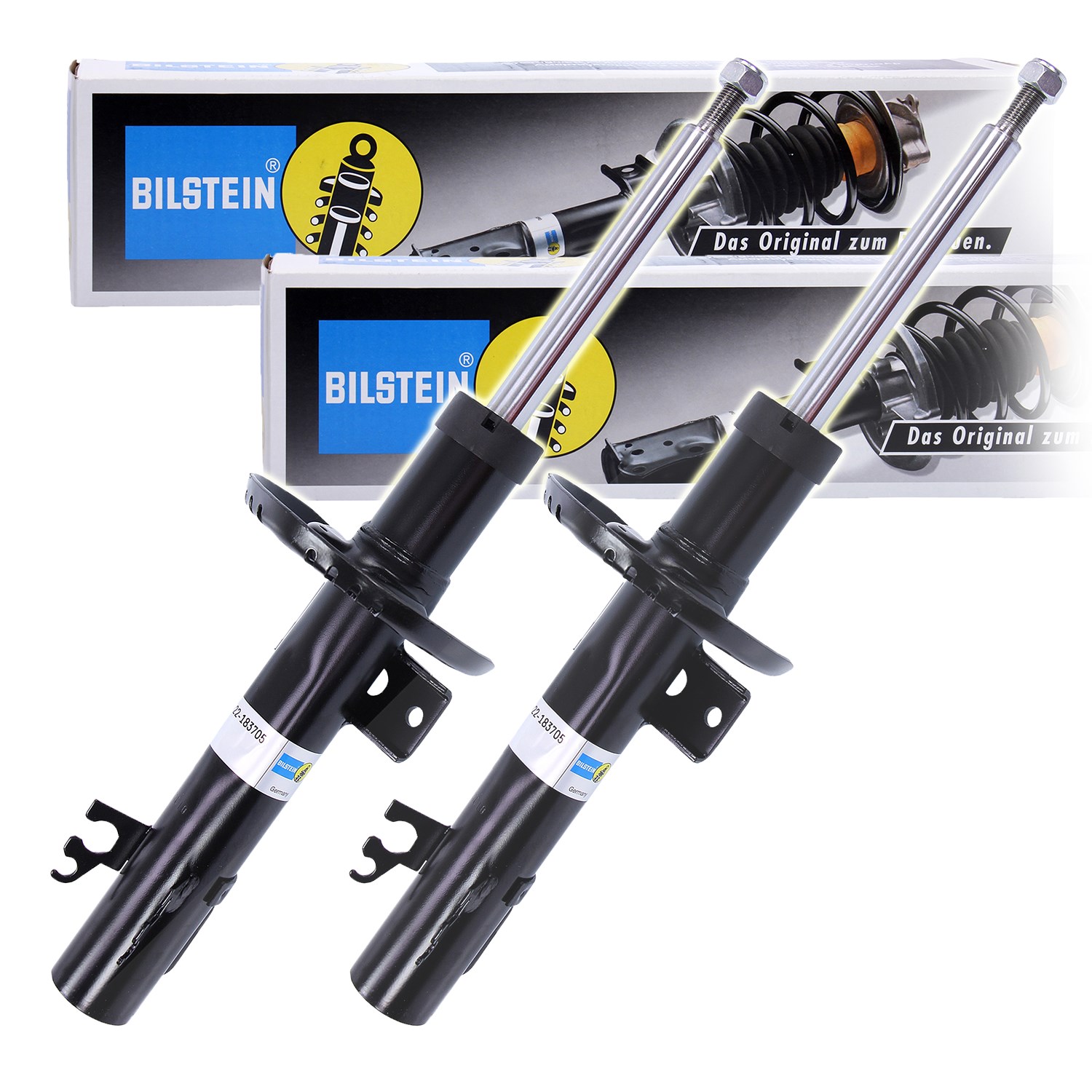 Bilstein 2x Stoßdämpfer Vorderachse, Gasdruck [Hersteller-Nr. 10701876] für Audi, Seat, VW, Skoda
