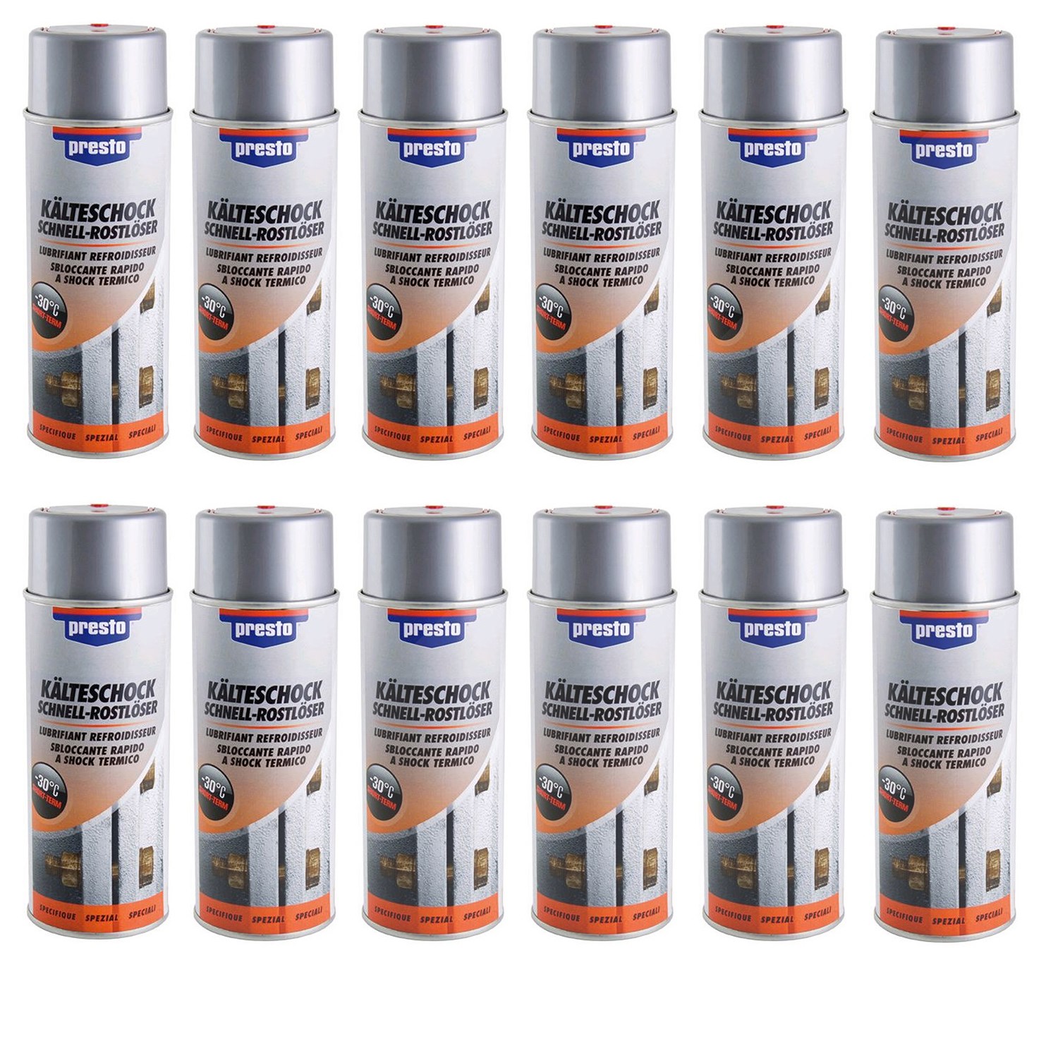 Presto 12x 400ml Kälteschock Schnell-Rostlöser [Hersteller-Nr. 157233]