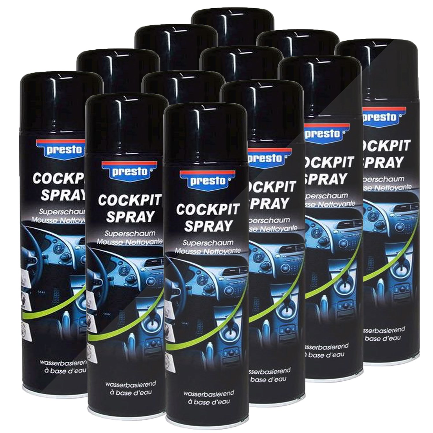Presto 12x 600ml Cockpitspray Schaum [Hersteller-Nr. 383229]