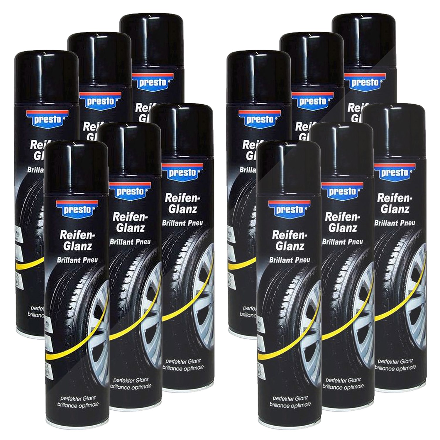 Presto 12x 600ml Reifenglanz Spray [Hersteller-Nr. 383458]