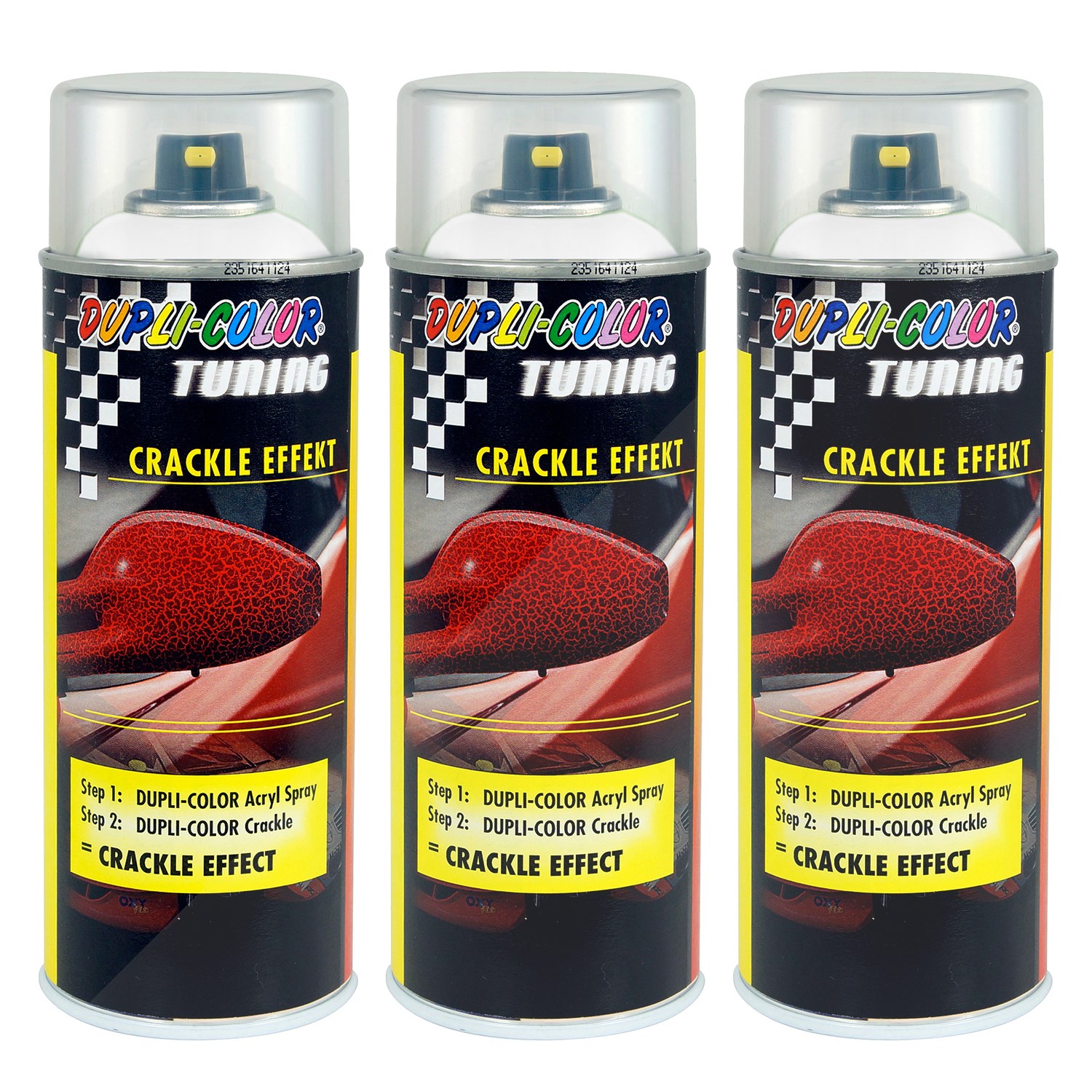 Dupli Color 3x 400ml Tuning Crackle Effekt weiss [Hersteller-Nr. 466441]