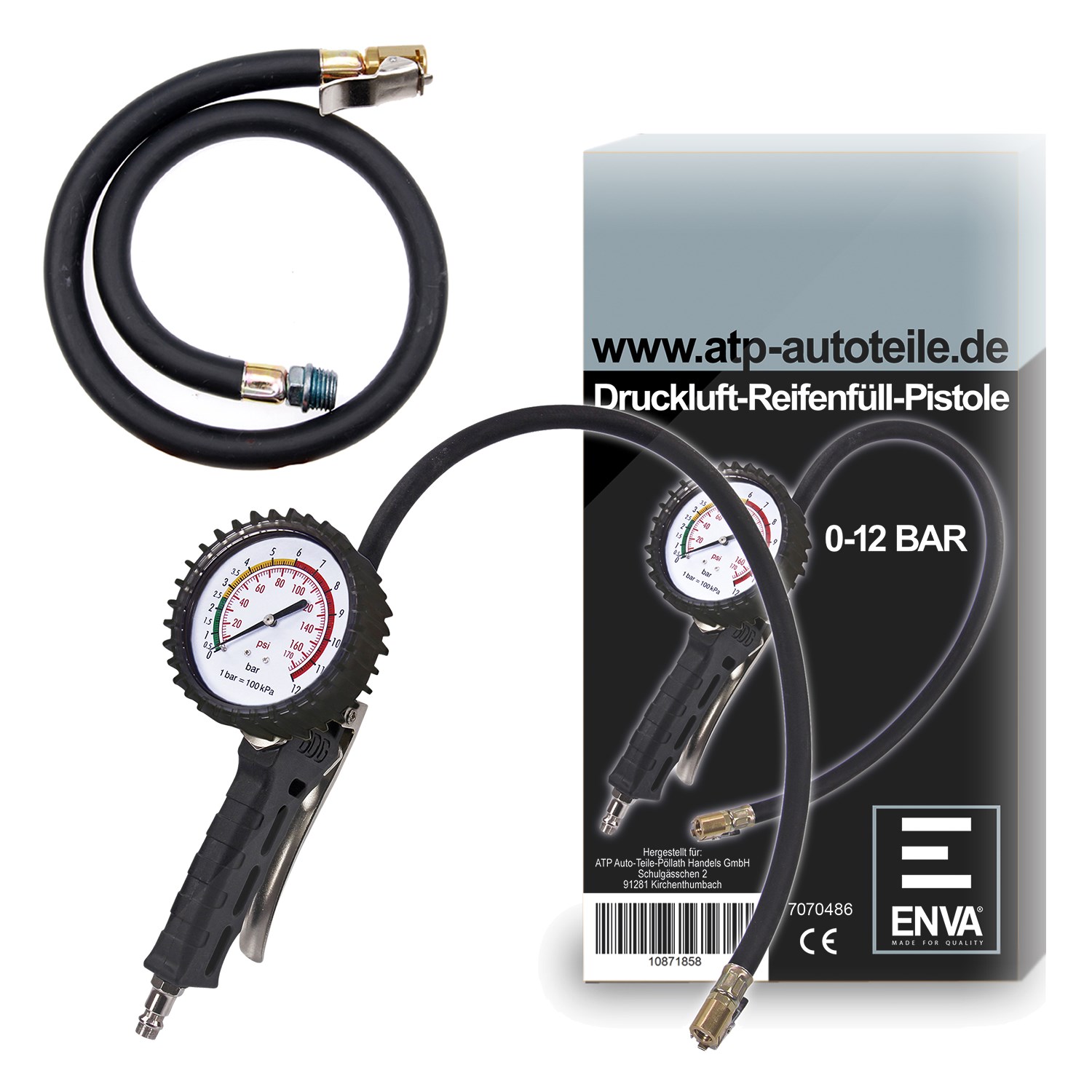 Enva Reifenfüller + BGS Ersatzschlauch 40 cm [Hersteller-Nr. 10872175]
