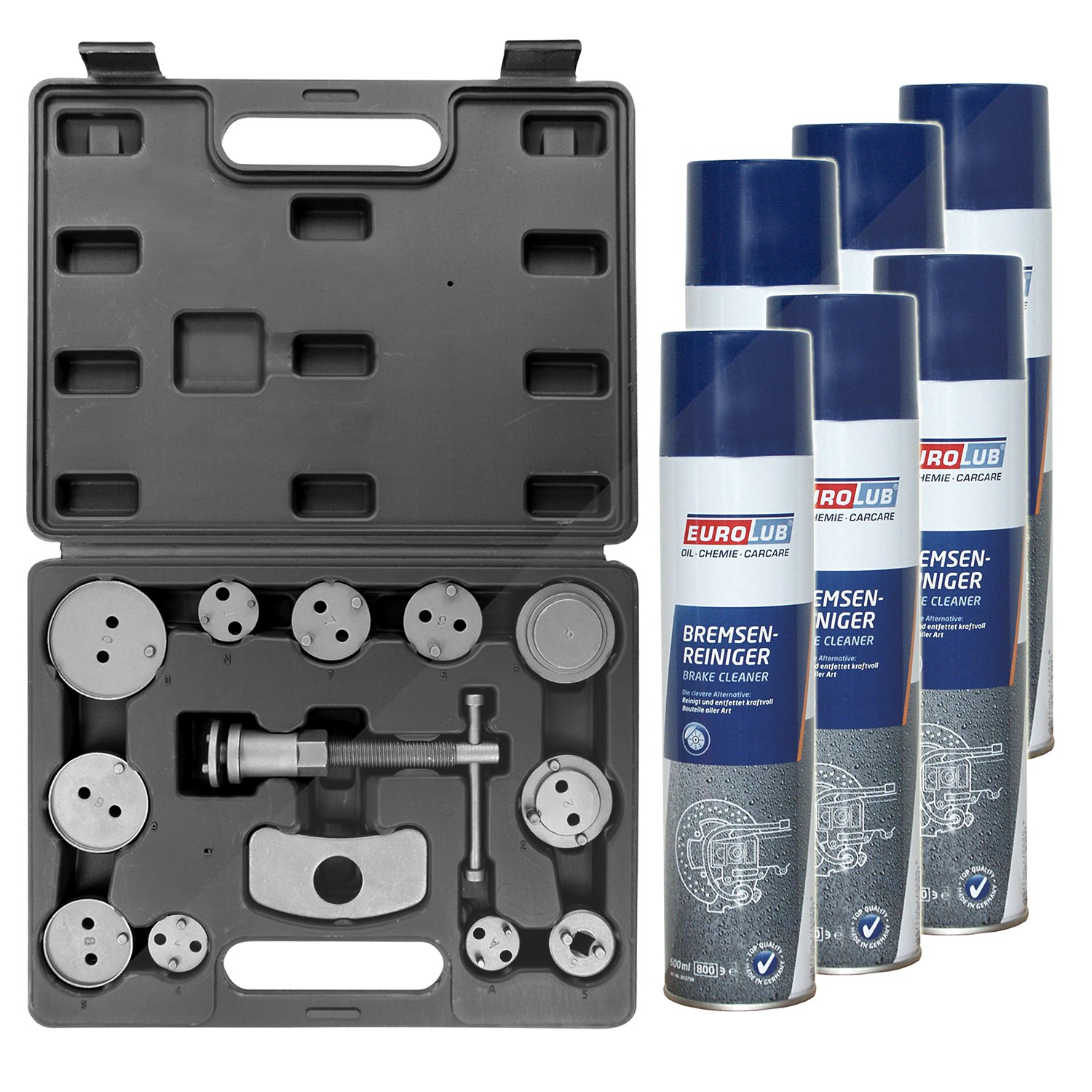 Enva Bremskolbenrücksteller 13-tlg + 3,6 l Bremsenreiniger [Hersteller-Nr. 10872221]