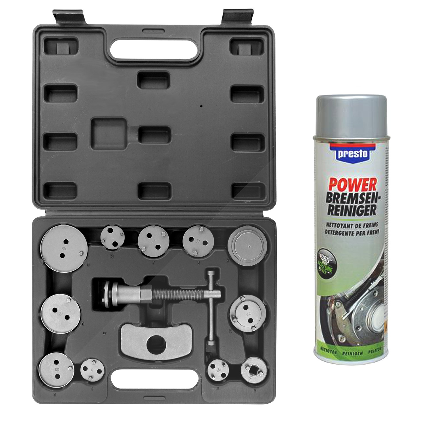 Enva Bremskolbenrücksteller 13-tlg + 500ml Bremsenreiniger [Hersteller-Nr. 10872236]