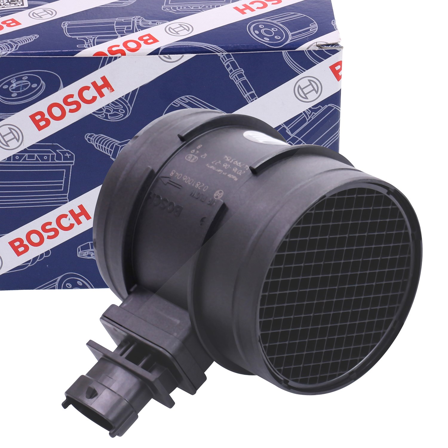 Bosch Luftmassenmesser [Hersteller-Nr. 0281006048] für Iveco, Lancia, Alfa Romeo, Fiat, Cadillac