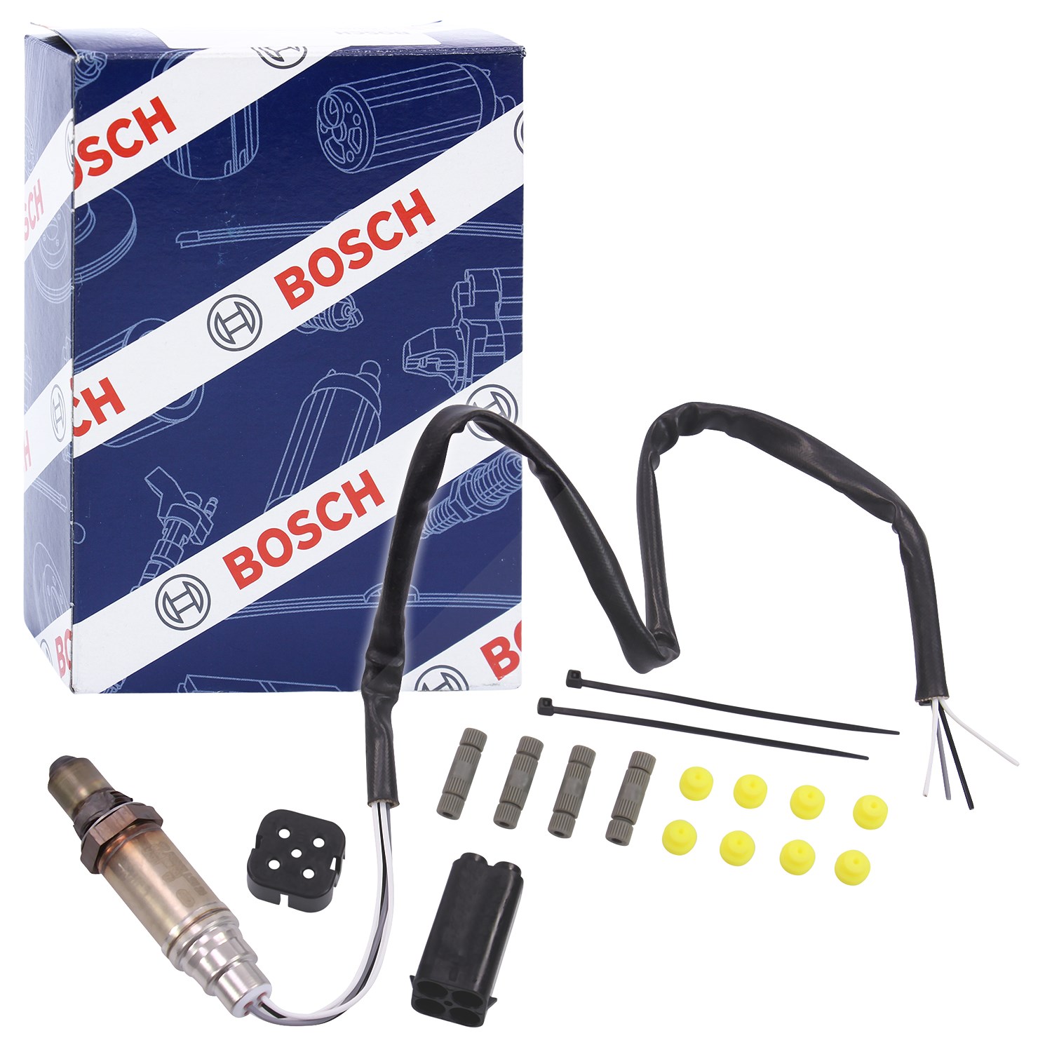 Bosch Lambdasonde [Hersteller-Nr. 0258986503] für Puch, BMW, Alfa Romeo, Peugeot, Renault, Mercedes-Benz, VW, Skoda, Volvo, Jeep, Mazda, Lancia, Citro