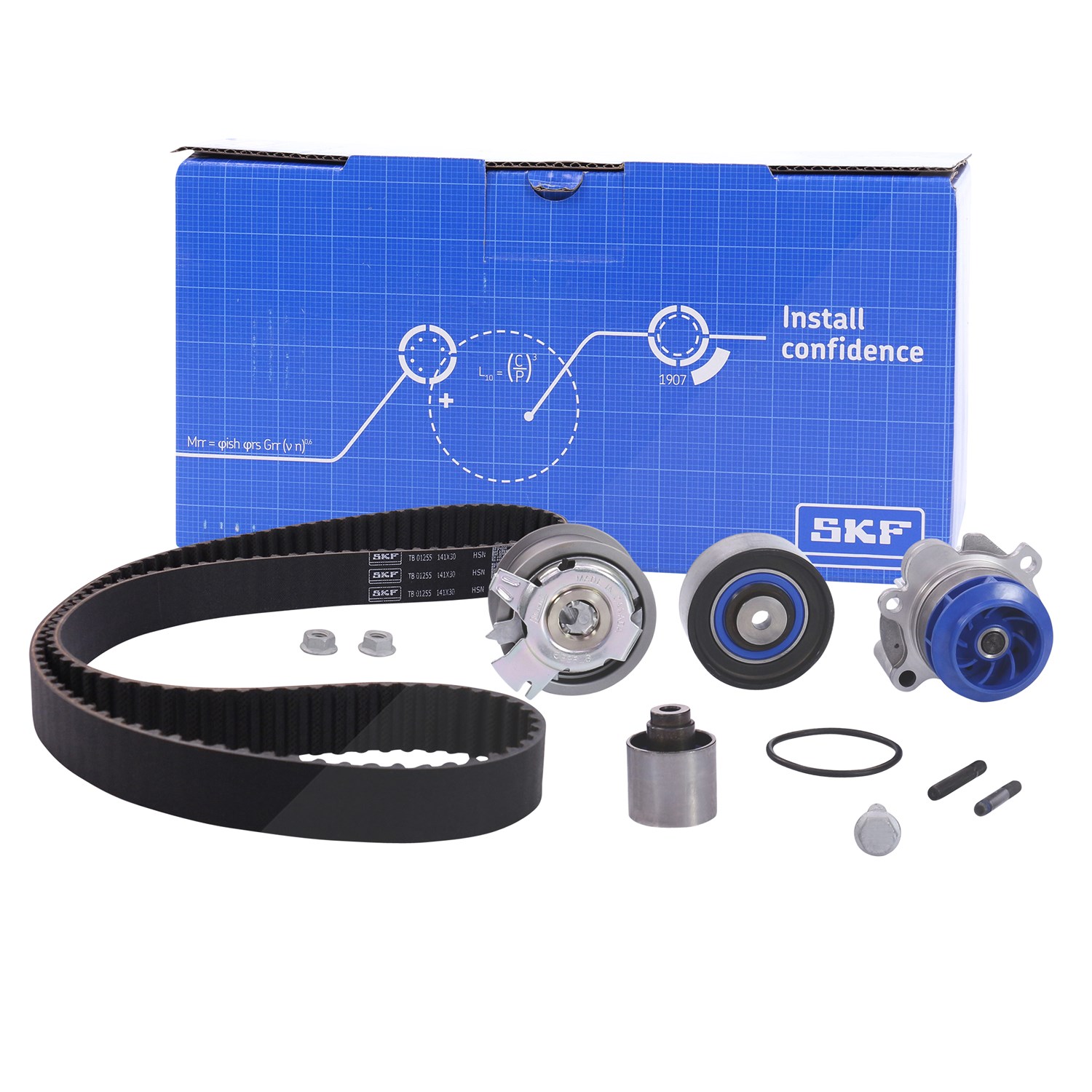Skf Wasserpumpe + Zahnriemensatz [Hersteller-Nr. VKMC01255-1] für Chrysler, VW, Skoda, Audi, Seat, Mitsubishi, Dodge, Jeep