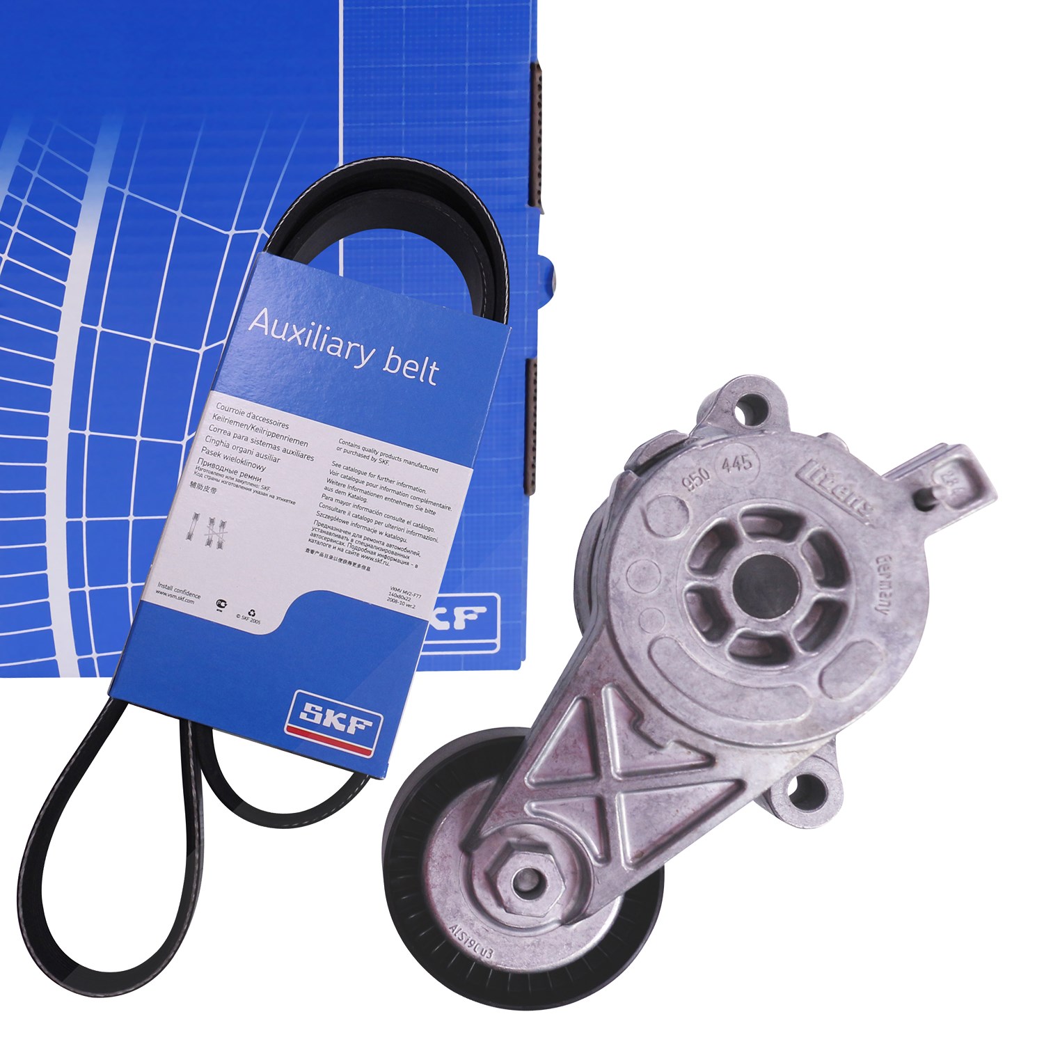 Skf Keilrippenriemensatz [Hersteller-Nr. VKMA31022] für VW, Seat, Skoda, Audi