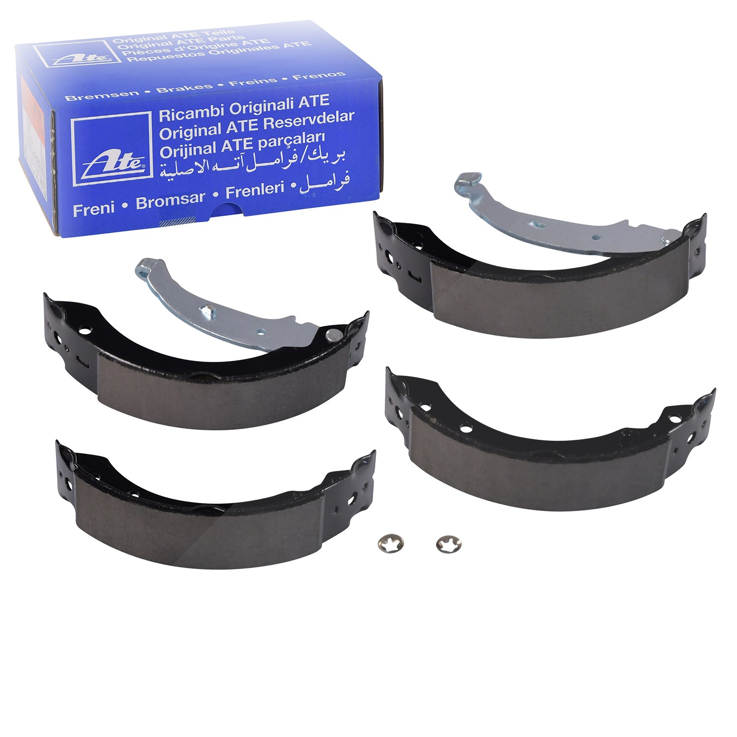 Ate Bremsbackensatz Trommelbremse [Hersteller-Nr. 03.0137-0312.2] für Peugeot, Citroën, Renault, Dacia