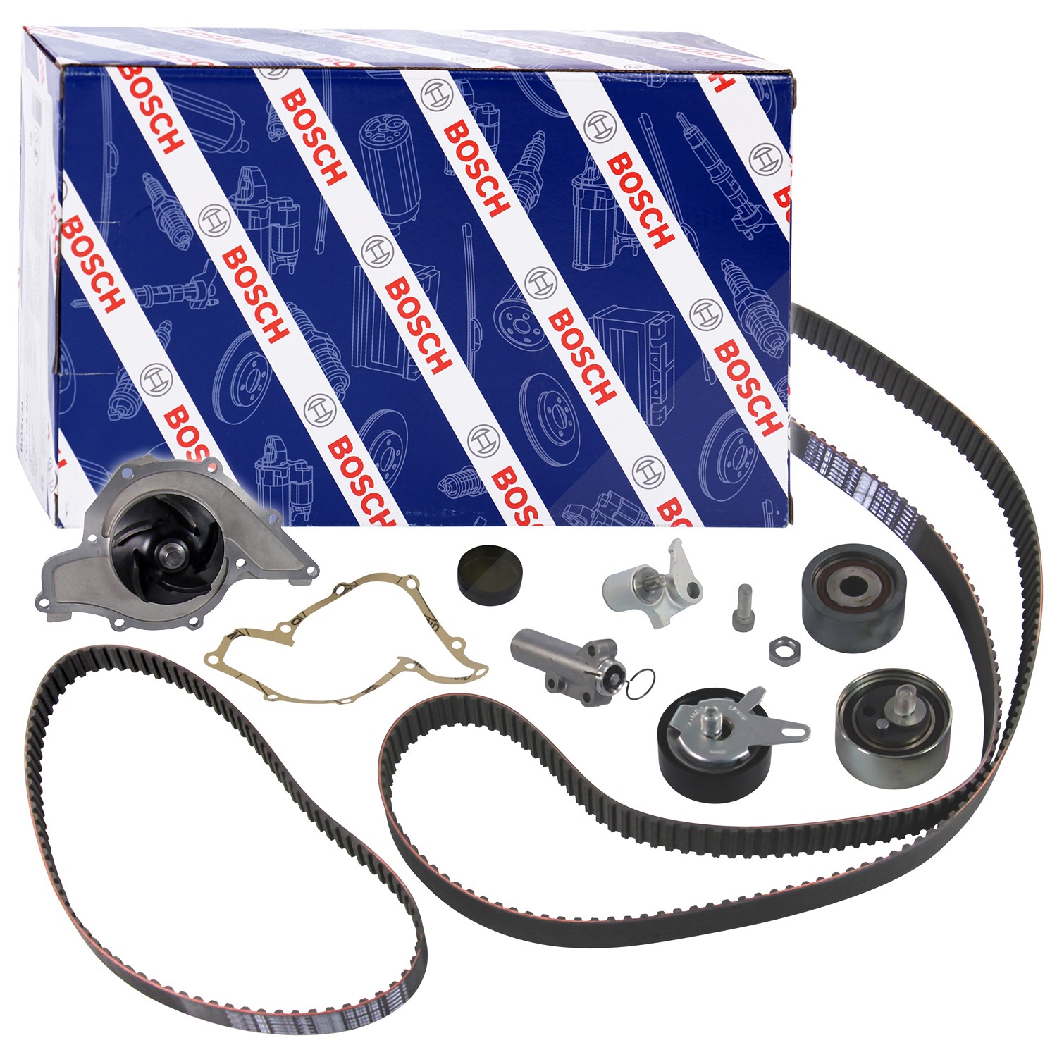 Bosch Wasserpumpe + Zahnriemensatz [Hersteller-Nr. 1987948519] für Audi, Skoda, VW