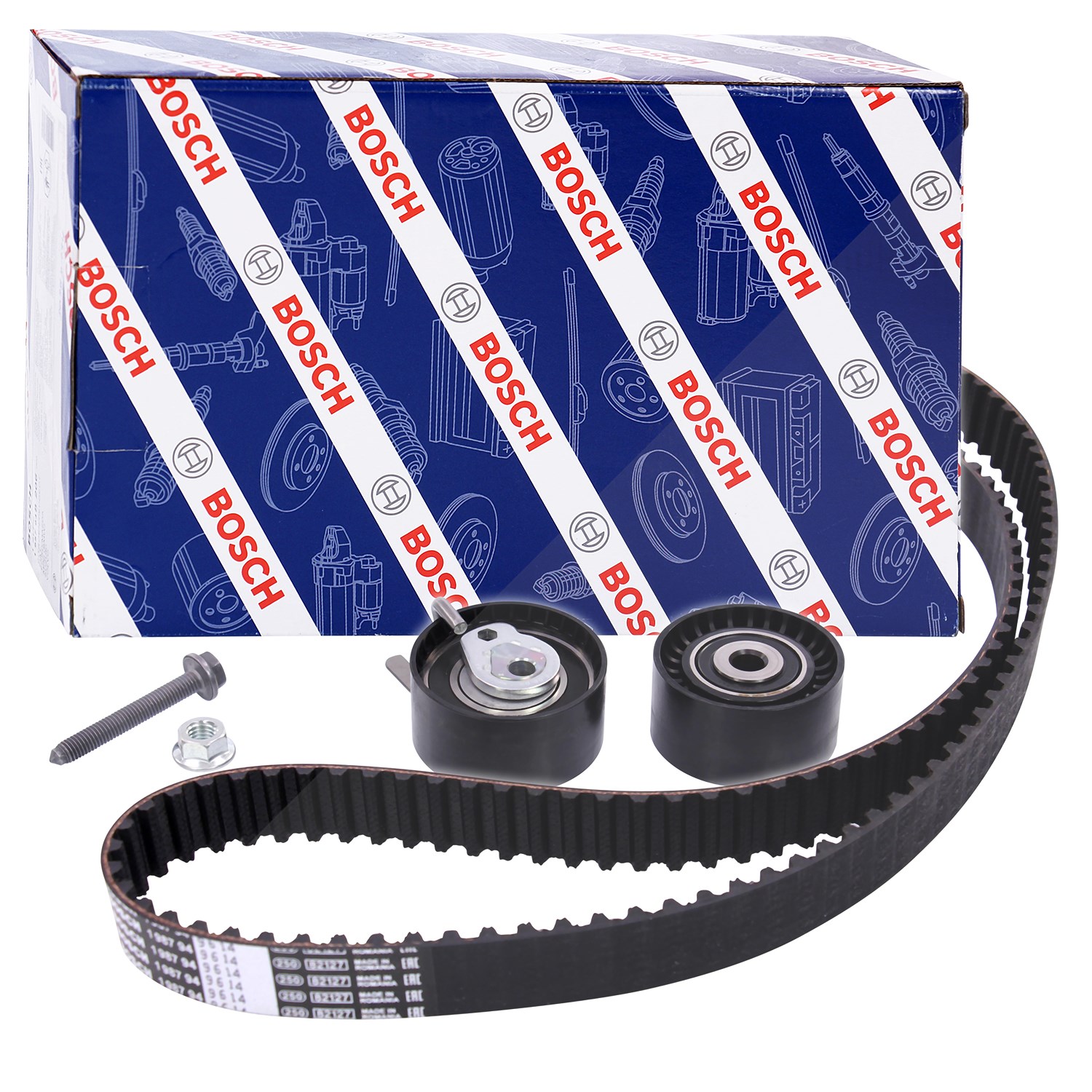 Bosch Zahnriemensatz [Hersteller-Nr. 1987948206] für Fiat, Peugeot, Suzuki, Citroën, Volvo, Mazda, Ford, Mini
