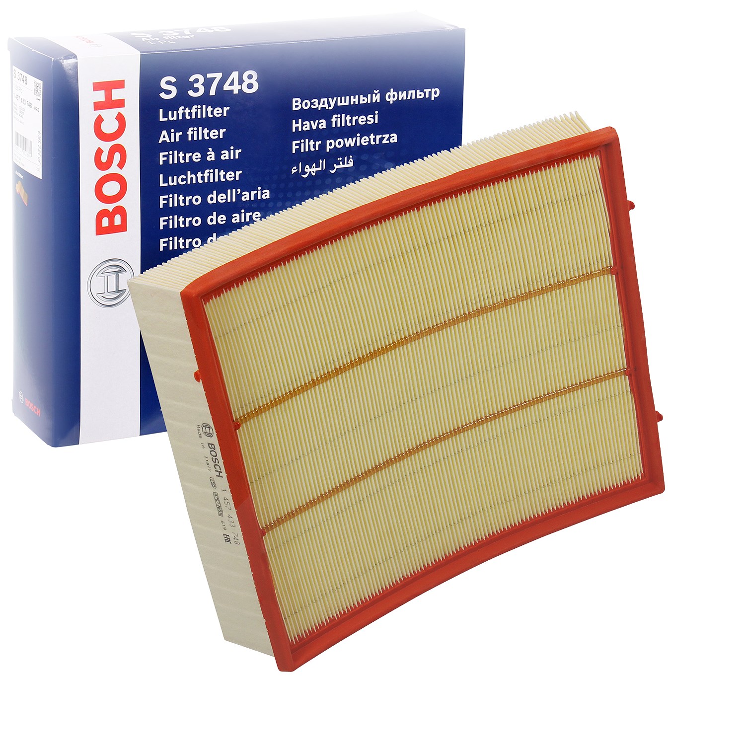Bosch Luftfilter [Hersteller-Nr. 1457433748] für VW, Mercedes-Benz