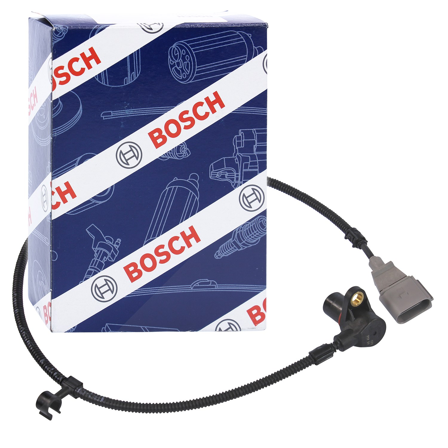 Bosch Kurbelwellensensor [Hersteller-Nr. 0261210177] für Seat, Audi, VW, Skoda