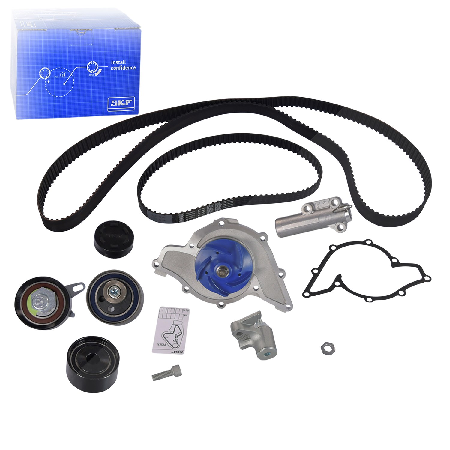 Skf Wasserpumpe + Zahnriemensatz [Hersteller-Nr. VKMC01952] für Audi, Skoda, VW