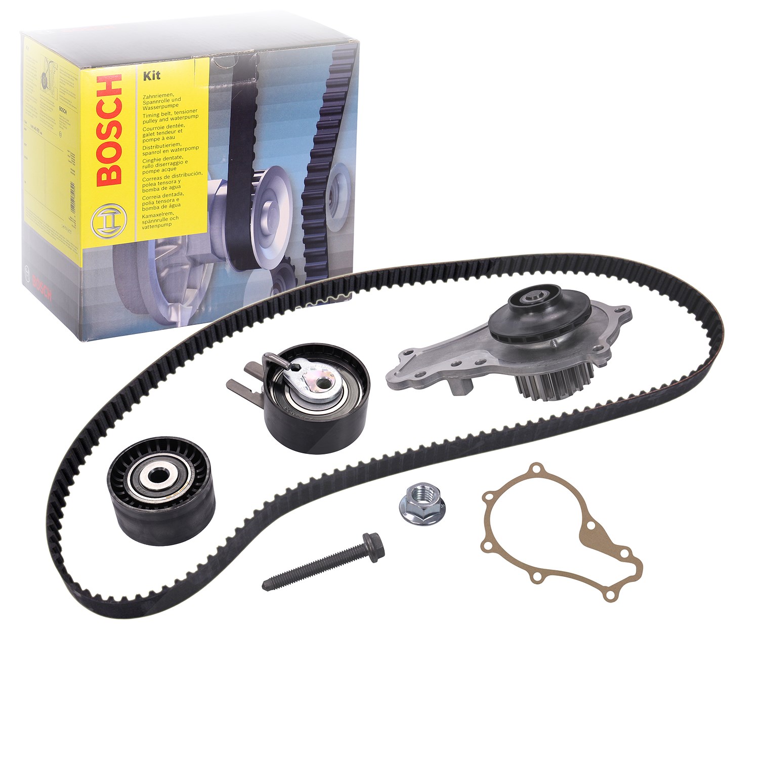 Bosch Wasserpumpe + Zahnriemensatz [Hersteller-Nr. 1987948721] für Ford, Fiat, Suzuki, Citroën, Mazda, Mini, Peugeot, Volvo