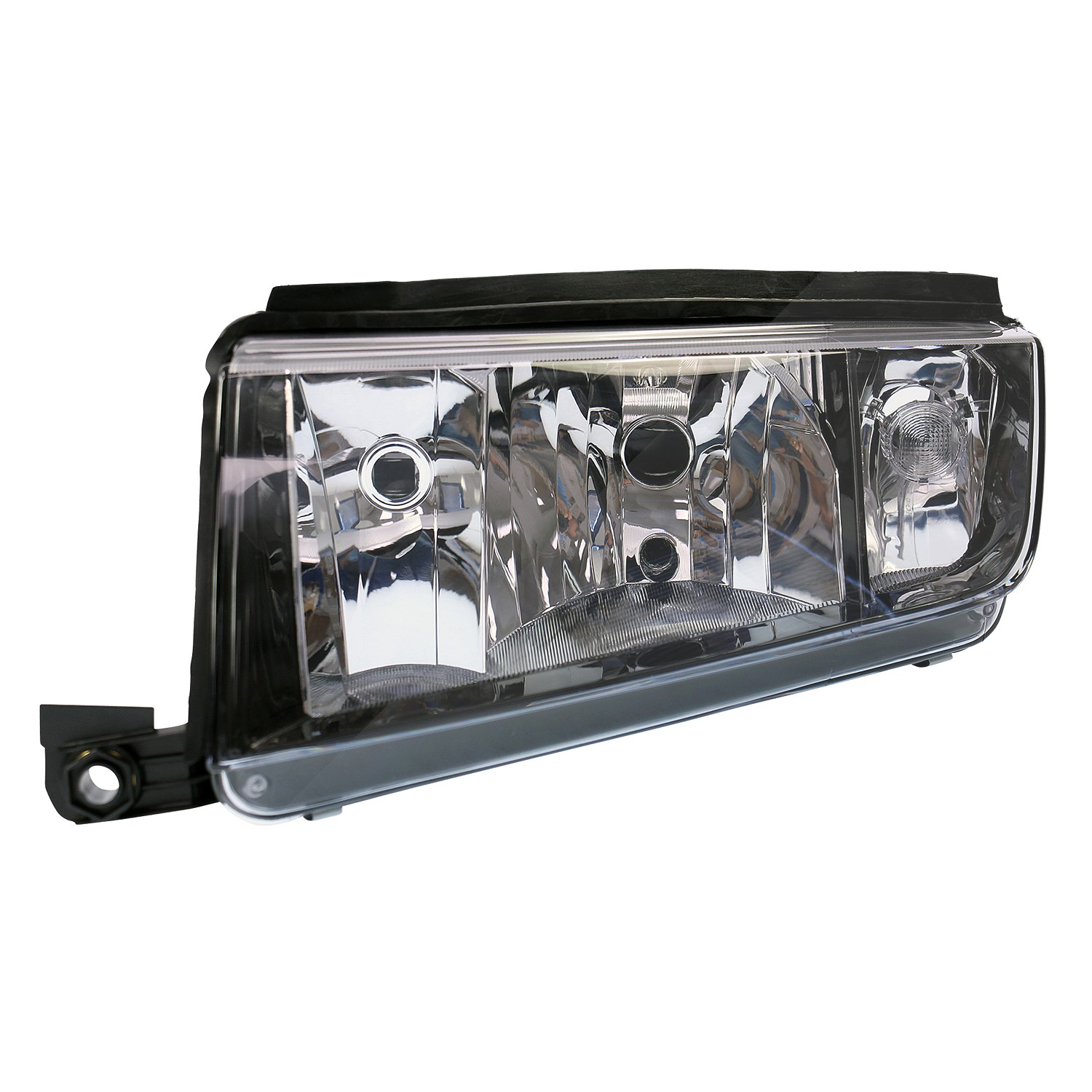 Bestprice Scheinwerfer H7/H3 Rahmen schwarz elektr. LWR [Hersteller-Nr. 31477655] für Skoda