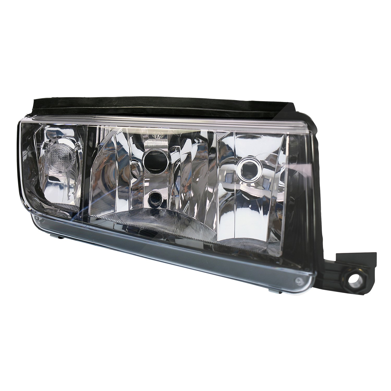 Bestprice Scheinwerfer H7/H3 Rahmen schwarz elektr. LWR [Hersteller-Nr. 31477629] für Skoda