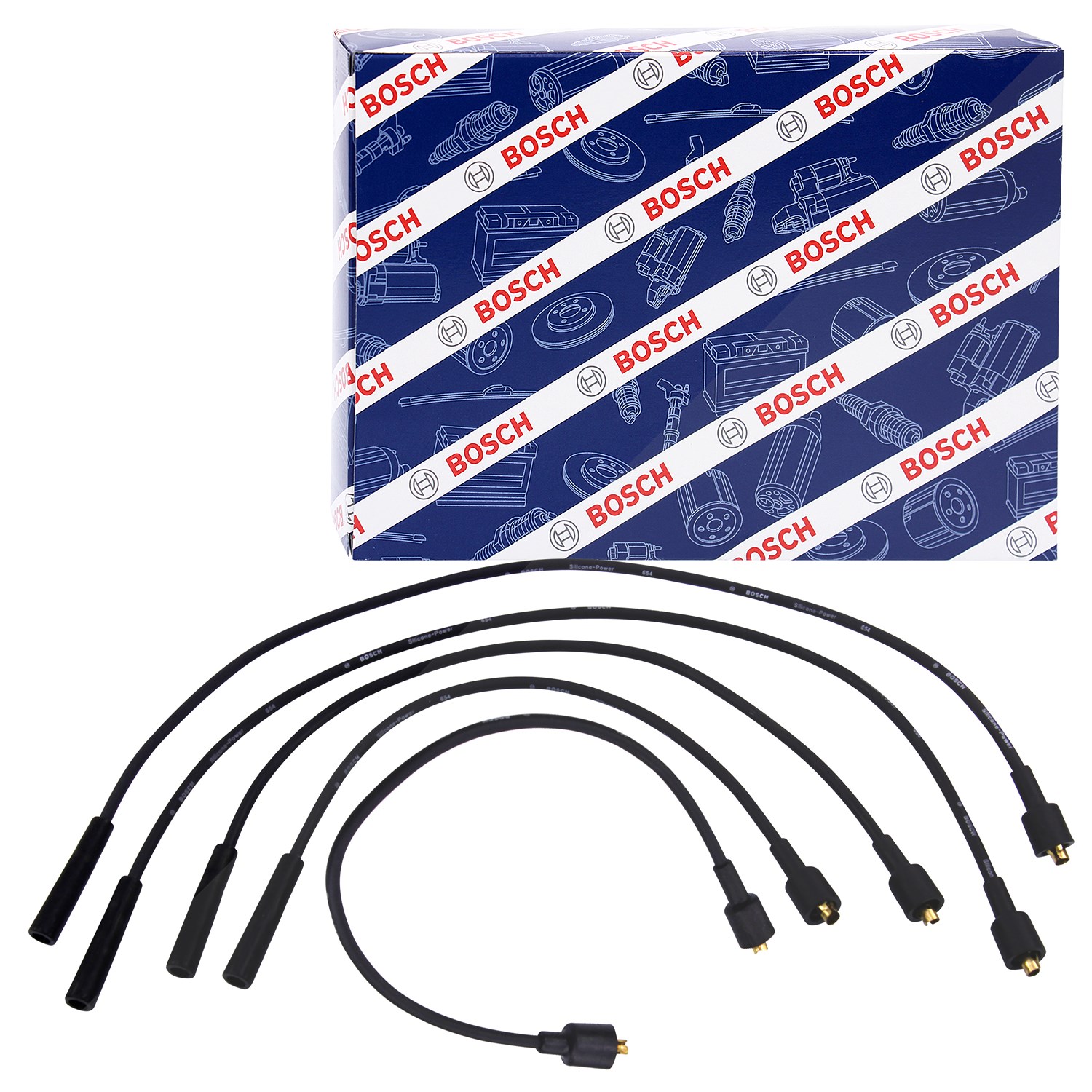 Bosch Zündleitungssatz 5-teilig [Hersteller-Nr. 0986356741] für Opel, Bedford, Vauxhall
