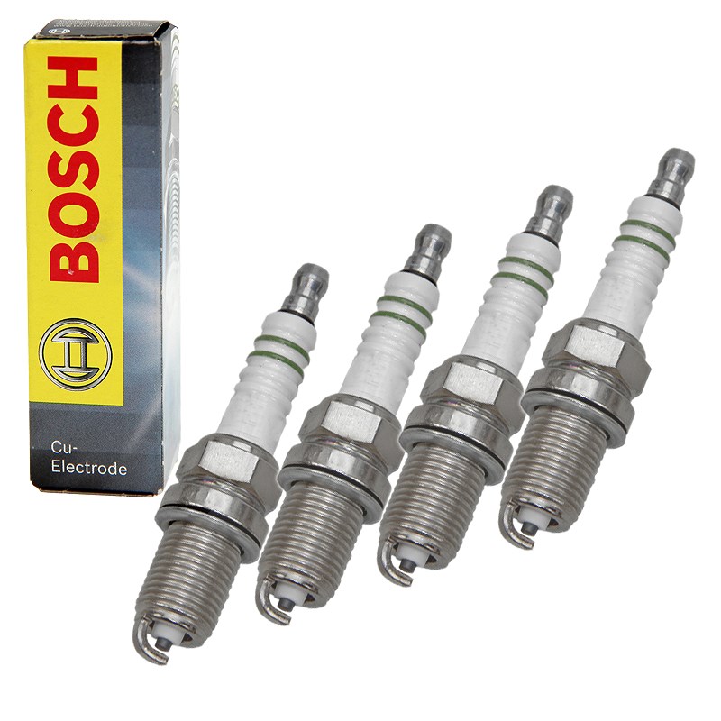 Bosch 4x Zündkerze [Hersteller-Nr. 0242245536] für Seat, Alfa Romeo, Saab, Ford
