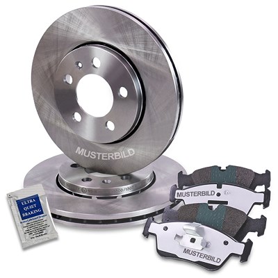 Bestprice Satz Bremsscheiben + Bremsbeläge Vorderachse [Hersteller-Nr. 10600897] für VW