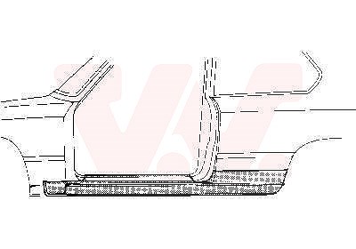 Van Wezel Einstiegblech, mit Anschlussblech, [Hersteller-Nr. 0606.02] für BMW