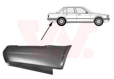 Van Wezel Anschlussblech, hinten, -87 [Hersteller-Nr. 0620134] für BMW