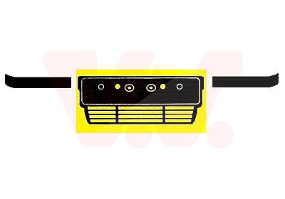 Van Wezel Kennzeichenhalter, vorn, -93 [Hersteller-Nr. 0635580] für BMW