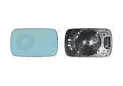 Van Wezel Spiegelglas, beheizbar, ebene, blau [Hersteller-Nr. 0640835] für BMW