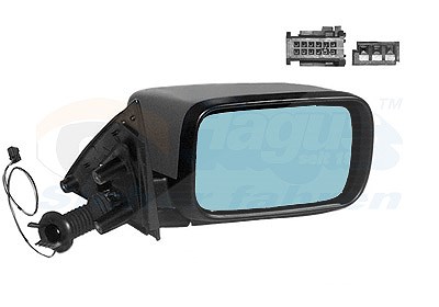 Van Wezel Spiegel, Kpl., elektr. Einstlg. [Hersteller-Nr. 0639808] für BMW
