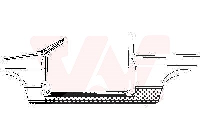 Van Wezel Einstiegblech, kompl., 2-türig [Hersteller-Nr. 1734102] für Fiat