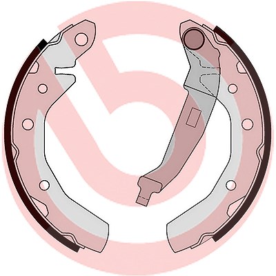 Brembo Bremsbackensatz [Hersteller-Nr. S10517] für Daewoo, Proton, Chevrolet