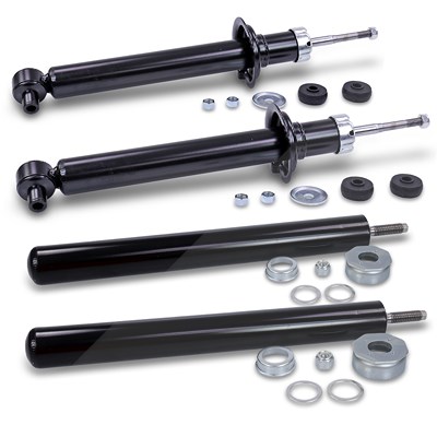 Bestprice 4x Stossdämpfer vorne+hinten Öldruck beidseitig [Hersteller-Nr. 10700038] für Audi, VW
