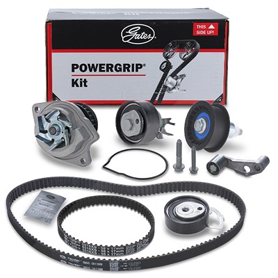 Gates Wasserpumpe + Zahnriemensatz [Hersteller-Nr. KP25565XS-1] für Audi, Seat, Skoda, VW