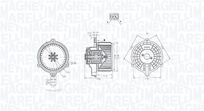 Magneti Marelli Innenraumgebläse [Hersteller-Nr. 069412384010] für Hyundai, Kia