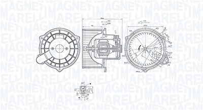 Magneti Marelli Innenraumgebläse [Hersteller-Nr. 069412367010] für Hyundai