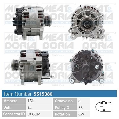 Meat & Doria Generator [Hersteller-Nr. 5515380] für Audi