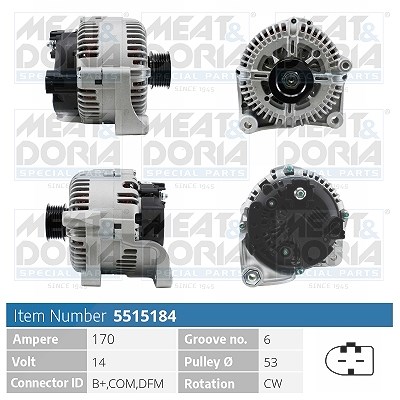 Meat & Doria Generator [Hersteller-Nr. 5515184] für BMW