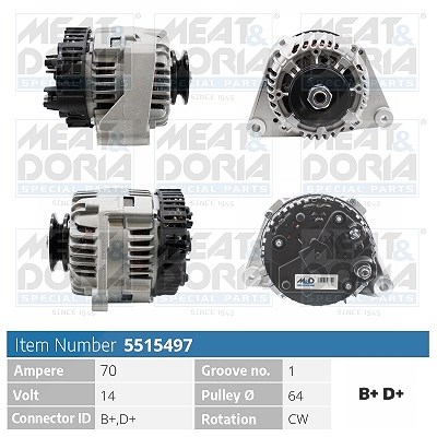 Meat & Doria Generator [Hersteller-Nr. 5515497] für Peugeot, Citroën