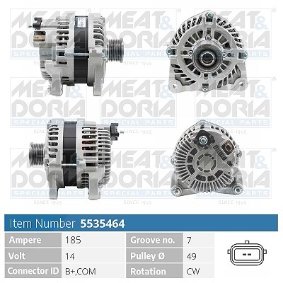 Meat & Doria Generator [Hersteller-Nr. 5535464] für Renault, Opel, Nissan