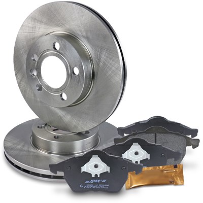 Bestprice Bremsscheiben+Bremsbeläge Vorderachse BELÜFTET [Hersteller-Nr. 10600424] für VW, Ford, Seat