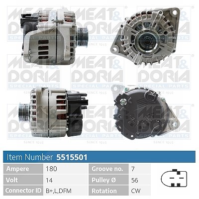 Meat & Doria Generator [Hersteller-Nr. 5515501] für Iveco, Fiat