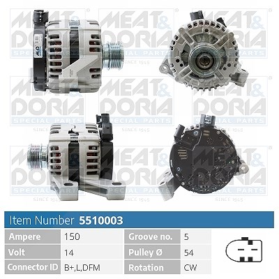 Meat & Doria Generator [Hersteller-Nr. 5510003] für Volvo, Ford